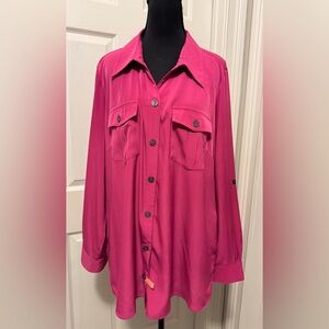 Susan Graver Fuchsia Blouse